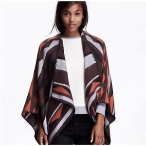 Old Navy Aztec blanket Cape Wrap womens Cozy Cabin Outdoors One Size